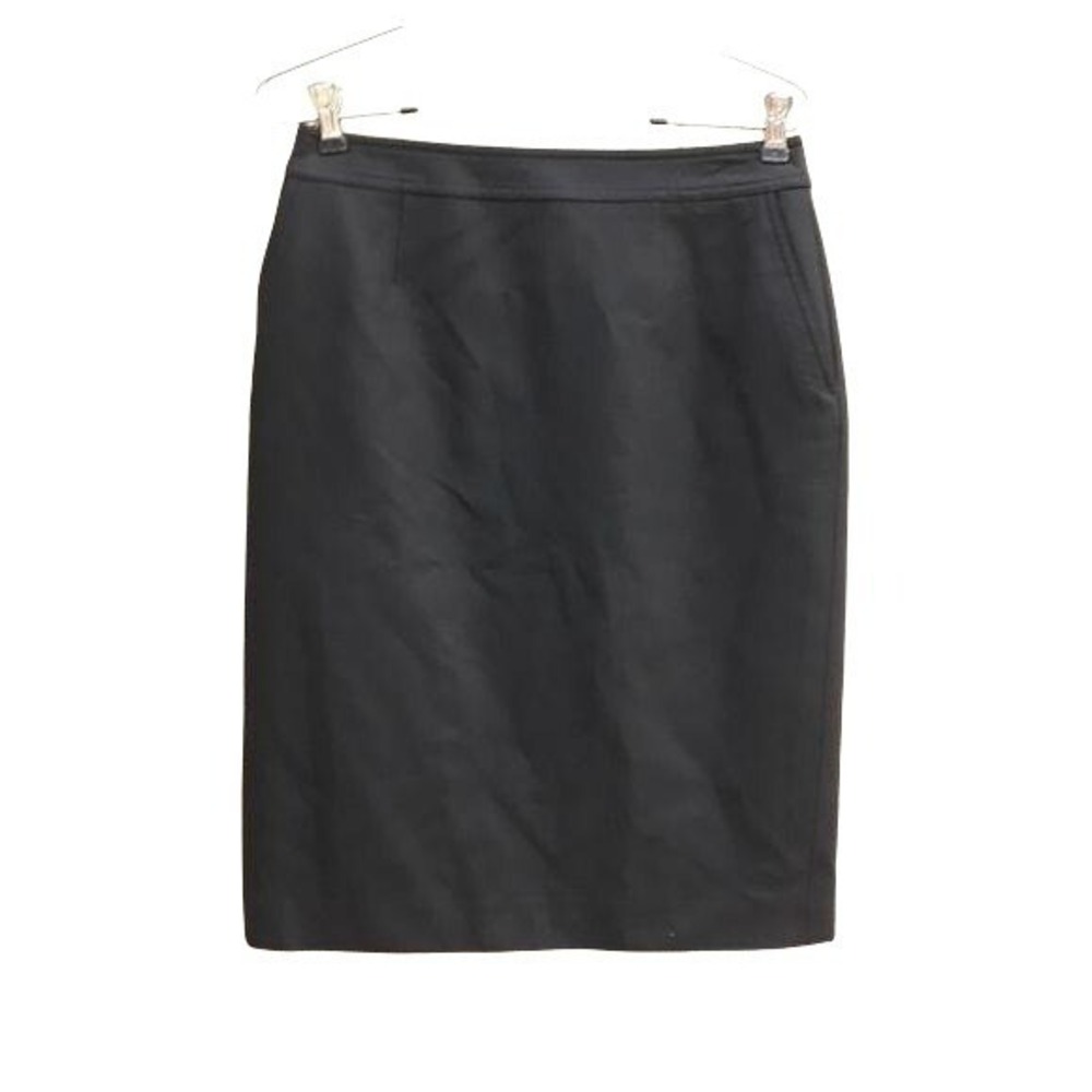 Vintage Worth Wool Cashmere Classic Knee Length Pencil Skirt Sz 4 Twee Career